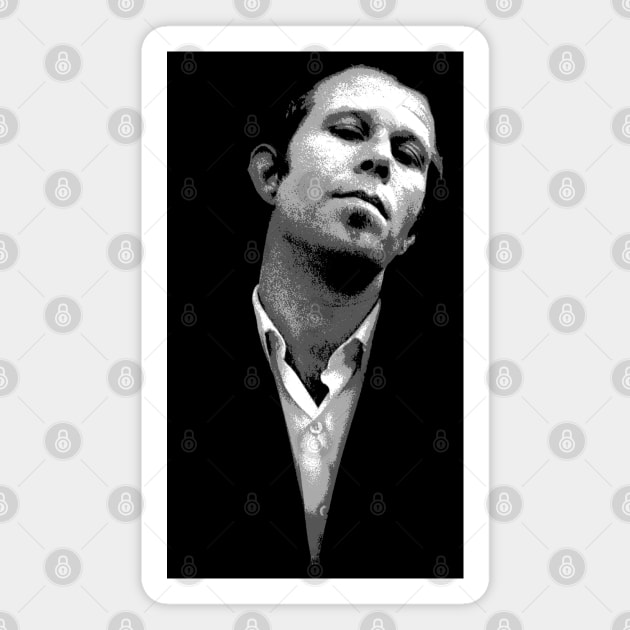 Tom Waits - Retro 2 Magnet by TheMarineBiologist